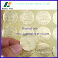 Factory price sale custom sticker with Gold Silver Stamping
